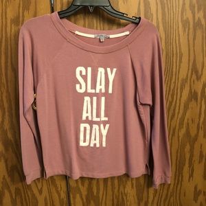 Charlotte Russe “SLAY ALL DAY” sweatshirt